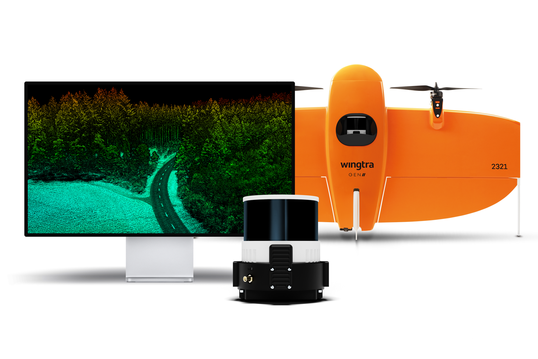 Wingtra | Capteur LIDAR - inclus 1 an de licence logiciel LIDAR